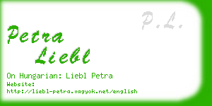 petra liebl business card